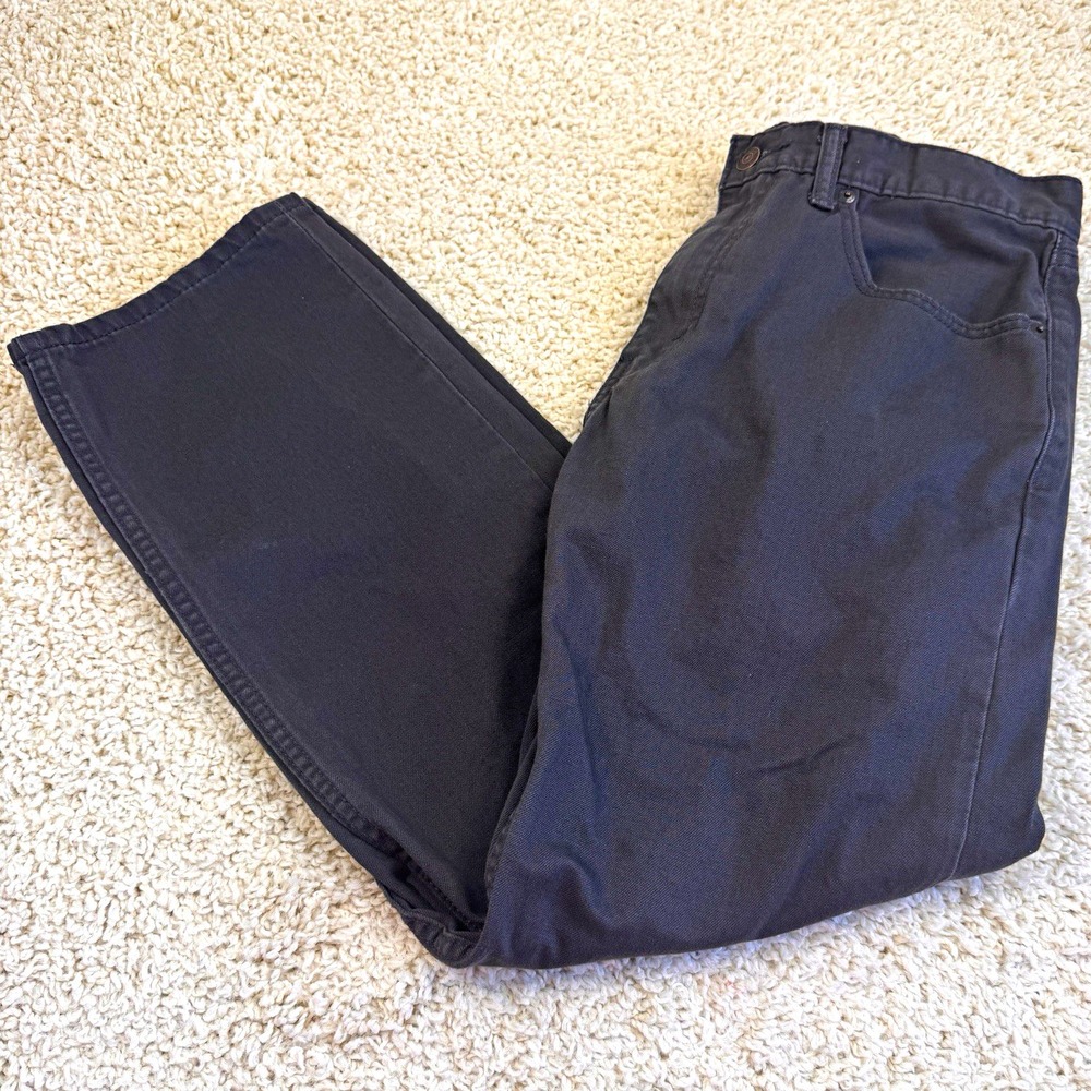 Levi's 505 Men's Pants 33x30 Gray Charcoal Regular Fit Straight Leg